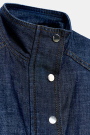 Gilet en lin à taille élastique
