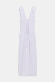 Robe midi à cordons