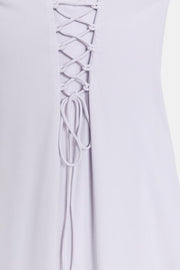 Robe midi à cordons