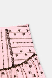 Jupe-culotte brodée