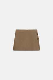 Jupe-culotte en lin à perles