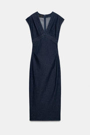 Robe midi entre-deux