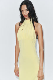 Robe midi dos-nu lien à nouer