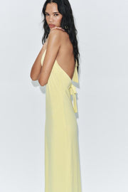 Robe midi dos-nu lien à nouer