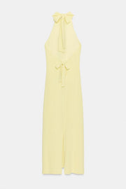 Robe midi dos-nu lien à nouer