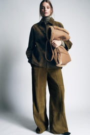 Veste 100 % cuir suédé ZW Collection Édition limitée