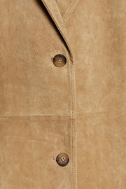 Manteau 100 % cuir suédé ZW Collection Édition limitée
