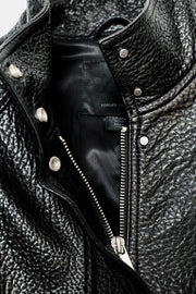 Blouson bomber 100 % cuir ZW Collection Édition limitée
