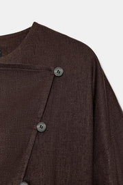 Veste croisée en lin