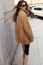 Veste 100 % cuir suédé