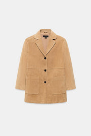 Veste 100 % cuir suédé