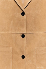 Veste 100 % cuir suédé