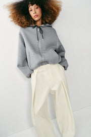 Sweat-shirt bomber à capuche