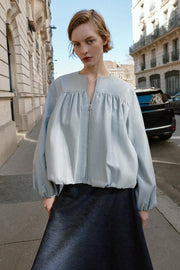 Blouson ballon effet cuir