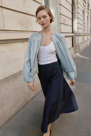 Blouson ballon effet cuir