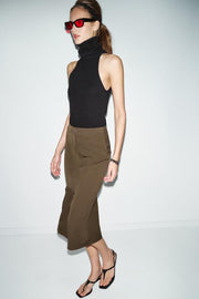 Jupe midi crayon