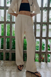 Pantalon safari en lin