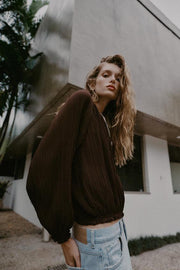 Veste en organza plissée