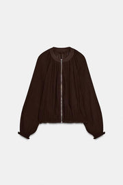 Veste en organza plissée