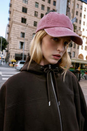 Veste bomber oversize douce à capuche