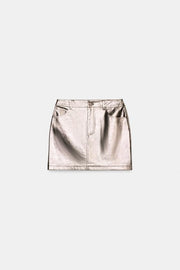 Jupe mini effet cuir