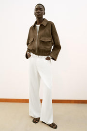Blouson effet suédine