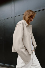 Trench court croisé