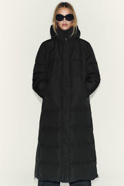 Anorak 60 % duvet, 40 % plumes, à capuche, déperlant et coupe-vent