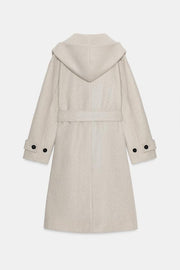 Manteau doux à capuche