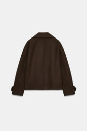 Manteau court croisé