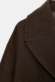Manteau court croisé
