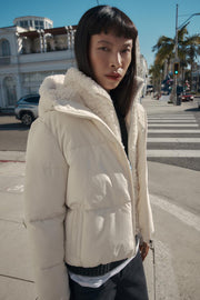 Anorak à capuche sherpa déperlant coupe-vent