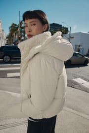 Anorak à capuche sherpa déperlant coupe-vent