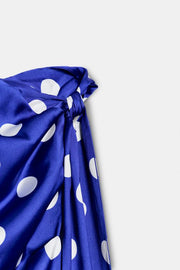 Top à pois avec nœud