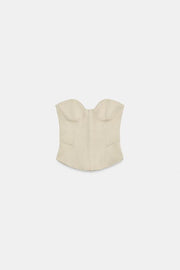 Top corset satiné bustier