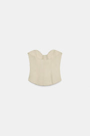 Top corset satiné bustier