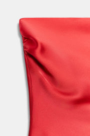 Top bandeau satiné