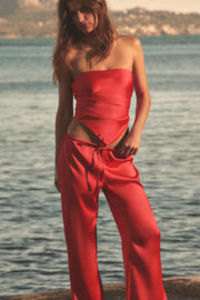 Top bandeau satiné