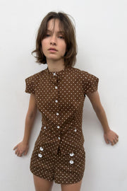 Short mini à pois