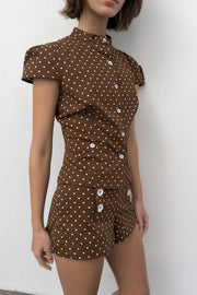 Short mini à pois