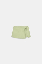 Jupe-culotte à lien noué