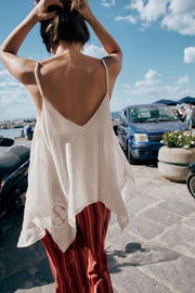 Pantalon fluide à rayures