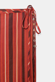 Pantalon fluide à rayures