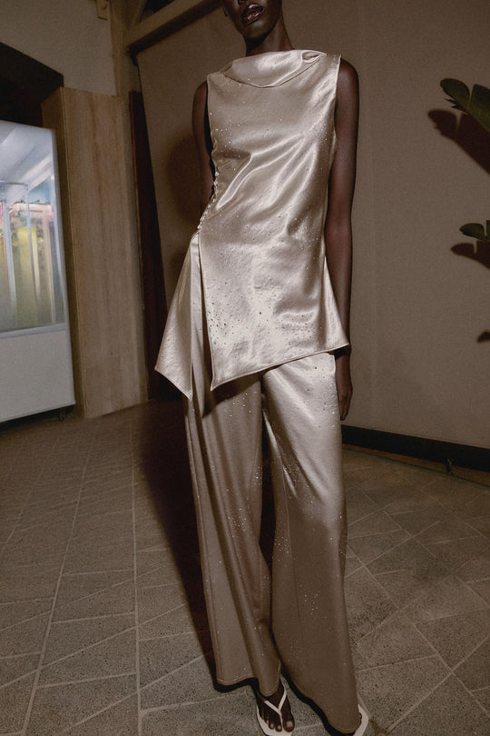 Top satiné brillant
