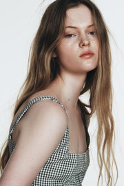 Robe midi à carreaux vichy
