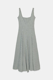 Robe midi à carreaux vichy