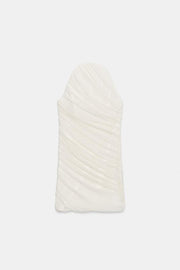 Robe mini contrastée en tulle