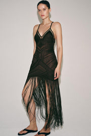 Robe longue à franges ZW Collection
