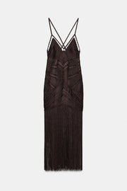 Robe longue à franges ZW Collection