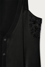 Robe courte à perles Marisa Berenson x